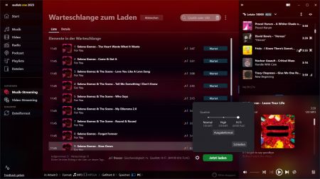 Ferngesteuerte Musikaufnahme in Audials One starten