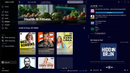 Listen to Podcasts with Audials